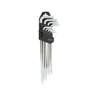 JOGO CHAVES TORX LONGAS T10-T50 9pcs